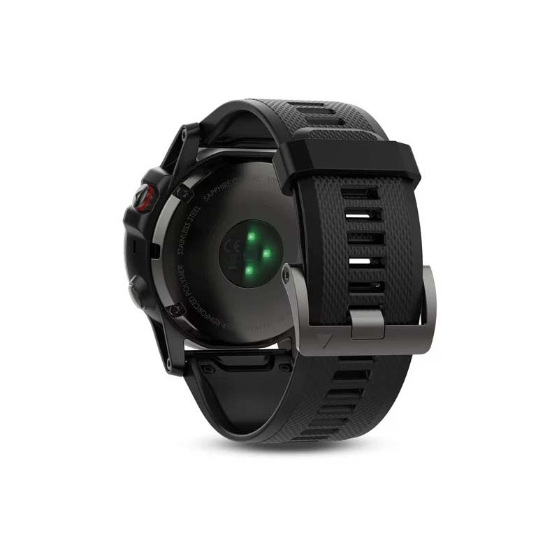 Garmin fenix 5X saphir grau mit schwarzem Armband 51mm