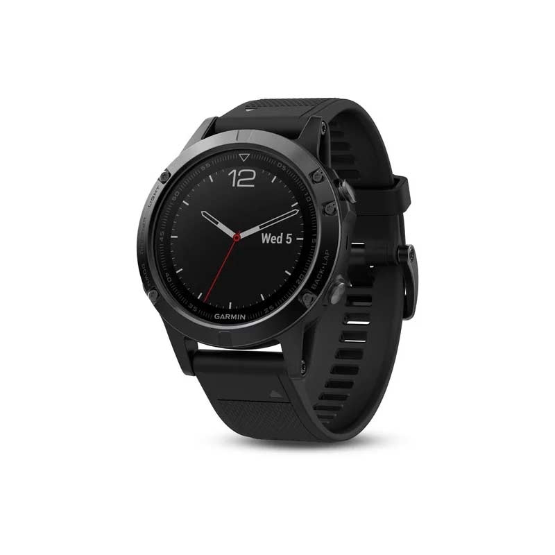 Garmin fenix 5 saphir schwarz mit schwarzem Armband 47mm