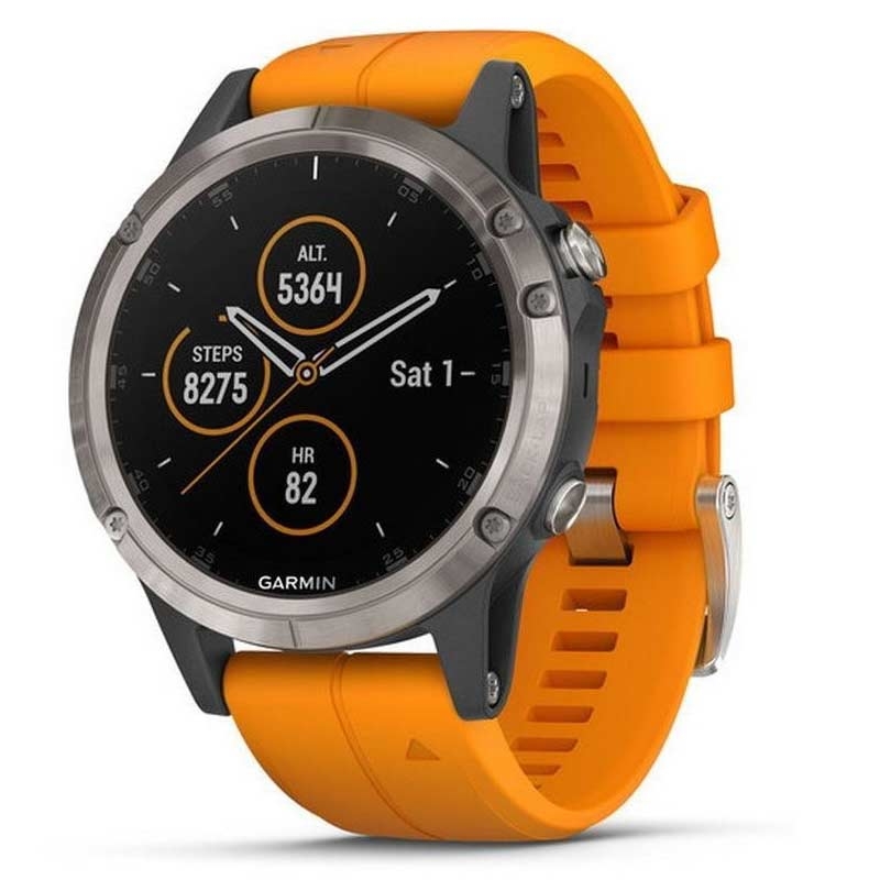 Garmin fenix 5 Plus Sapphire Titan/Orange