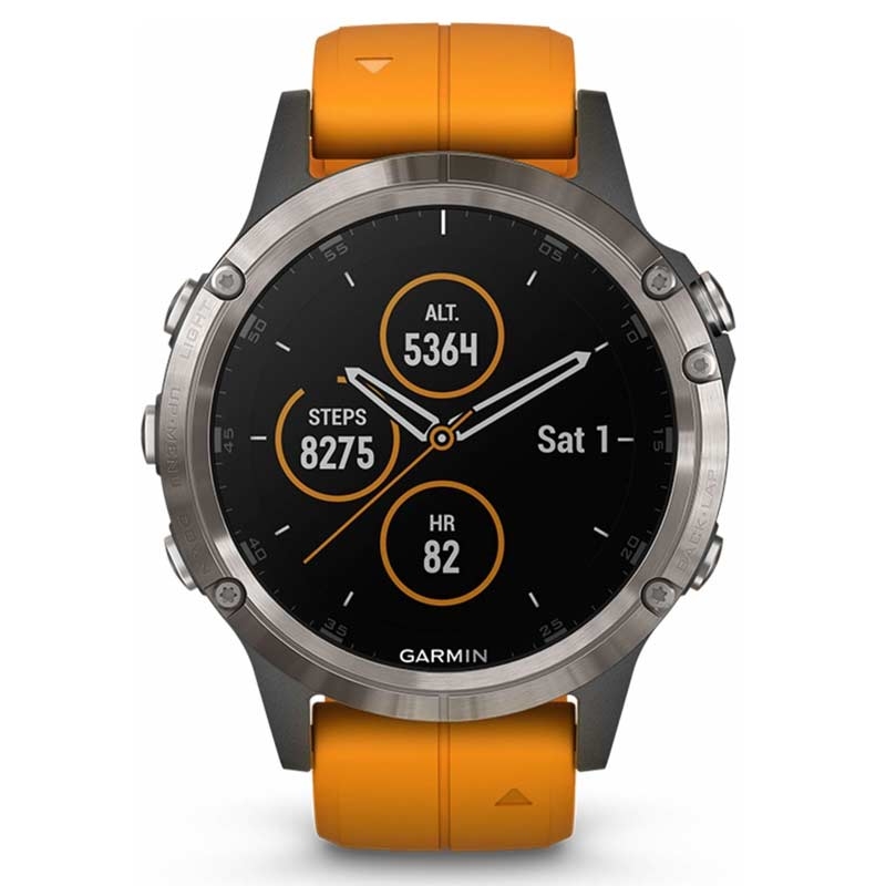 Garmin fenix 5 Plus Sapphire Titan/Orange