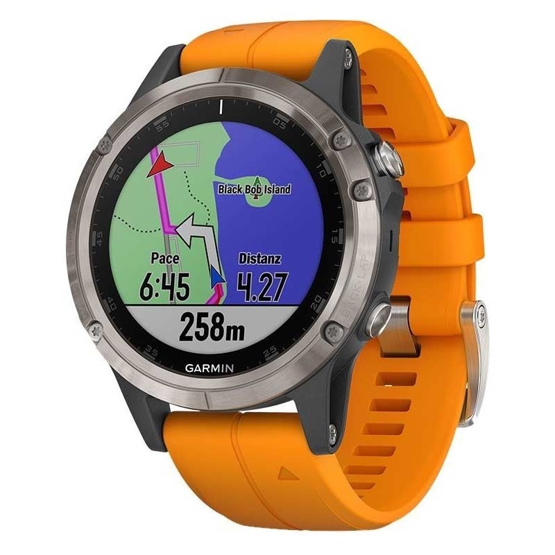 Garmin fenix 5 Plus Sapphire Titan/Orange