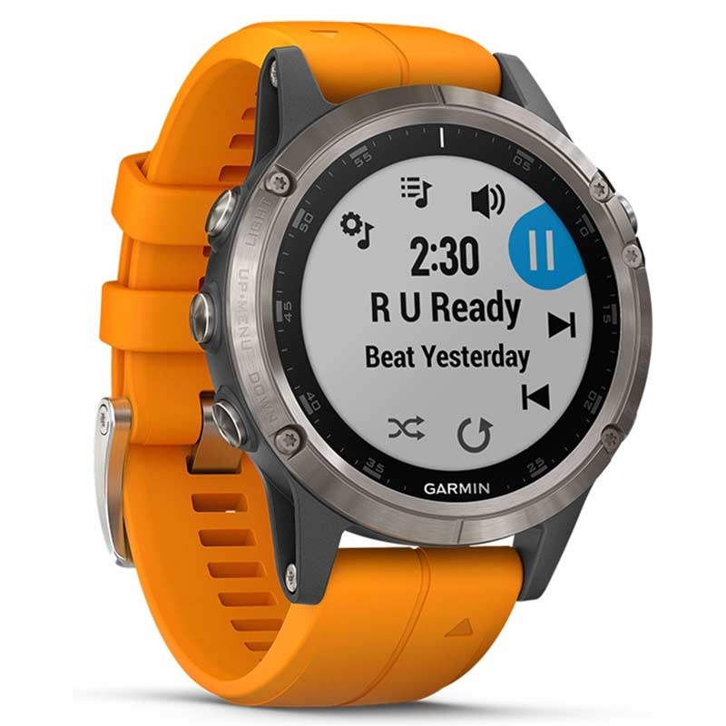 Garmin fenix 5 Plus Sapphire Titan/Orange