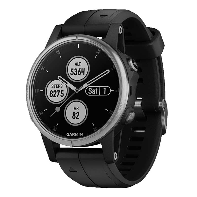 Garmin fenix 5S Plus Glass Silver/Black