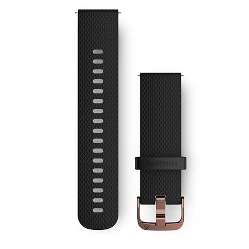 Garmin Ersatzarmband für Smartwatch, Silikon, schwarz