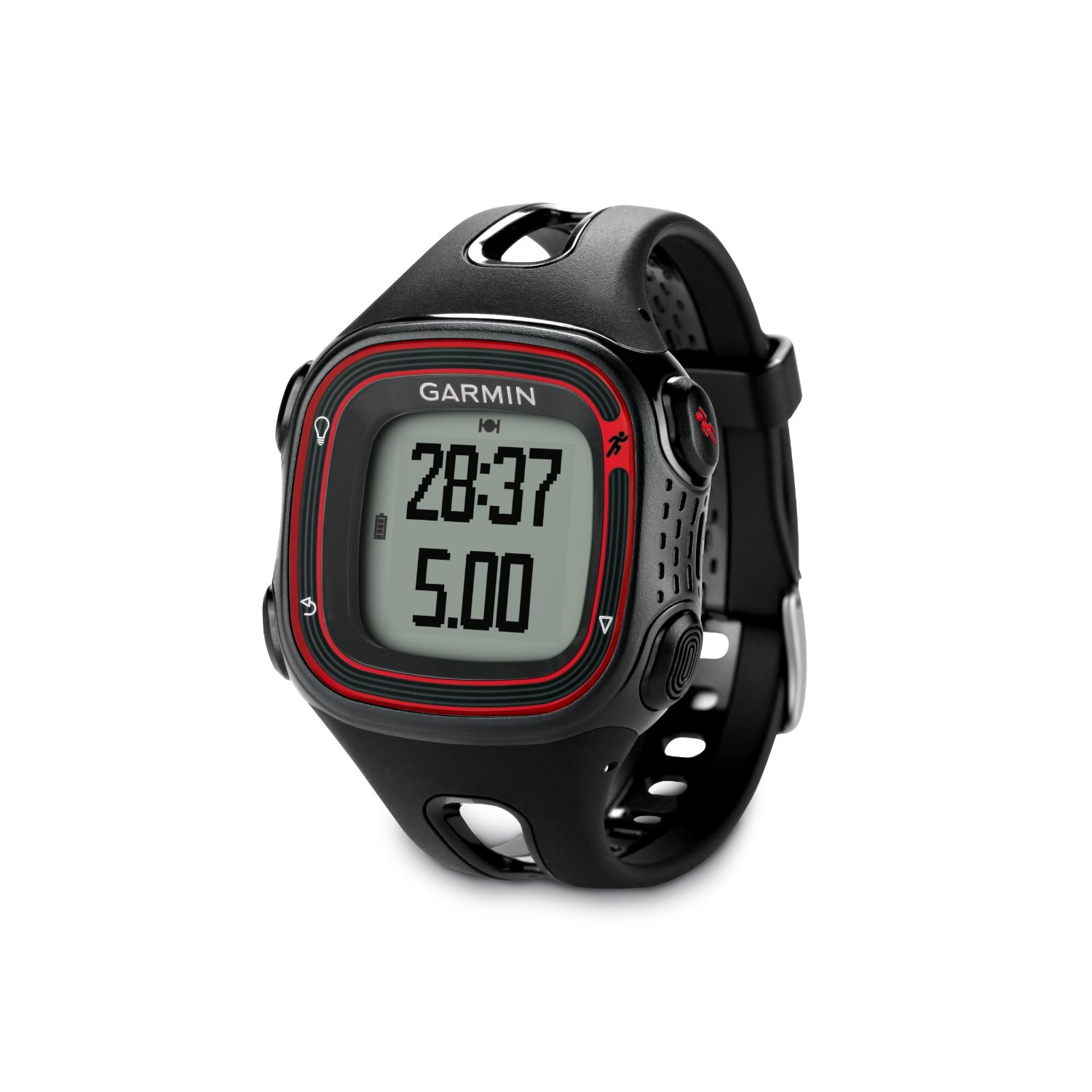 Garmin Forerunner 10 GPS Sportuhr schwarz/rot