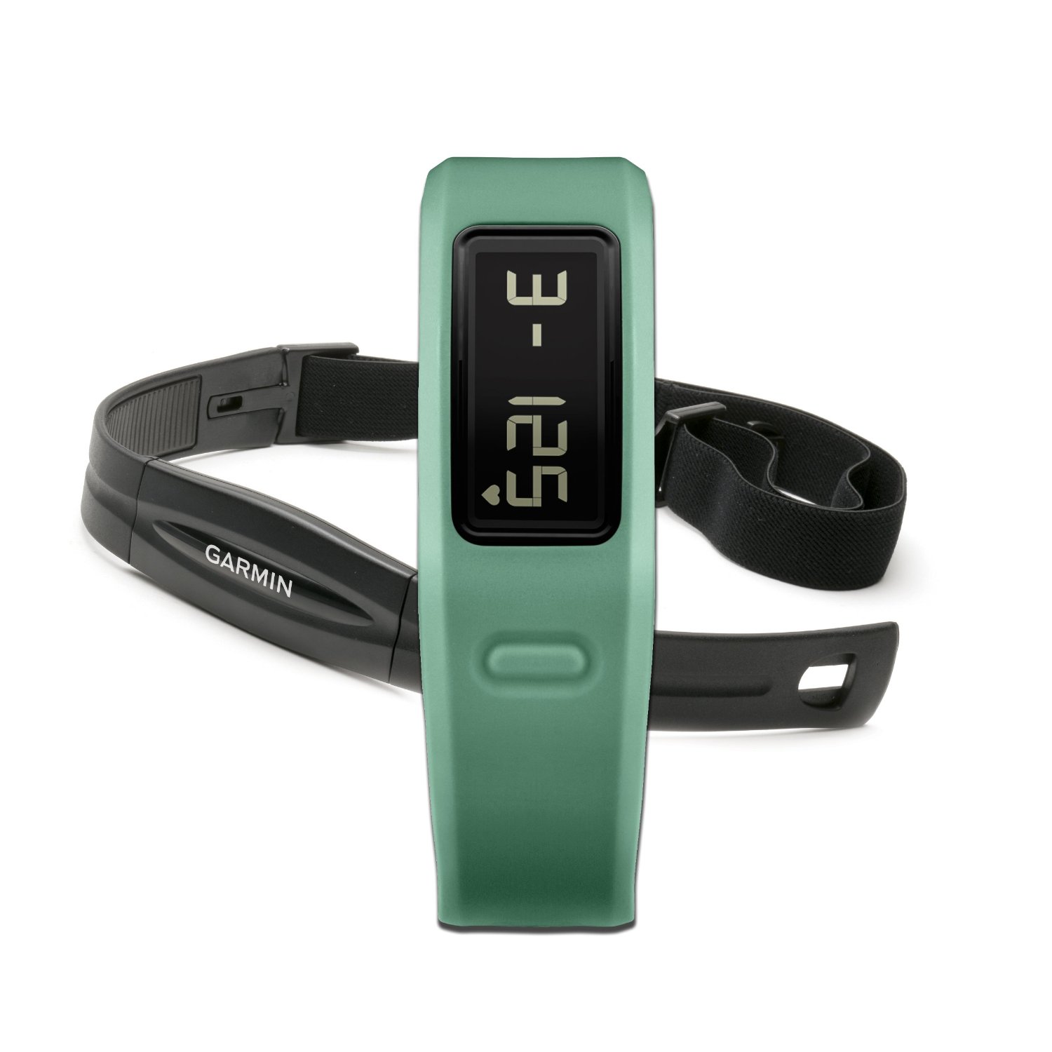 Garmin vivofit Fitnessarmband + Herzfrequenzbrustgurt grün
