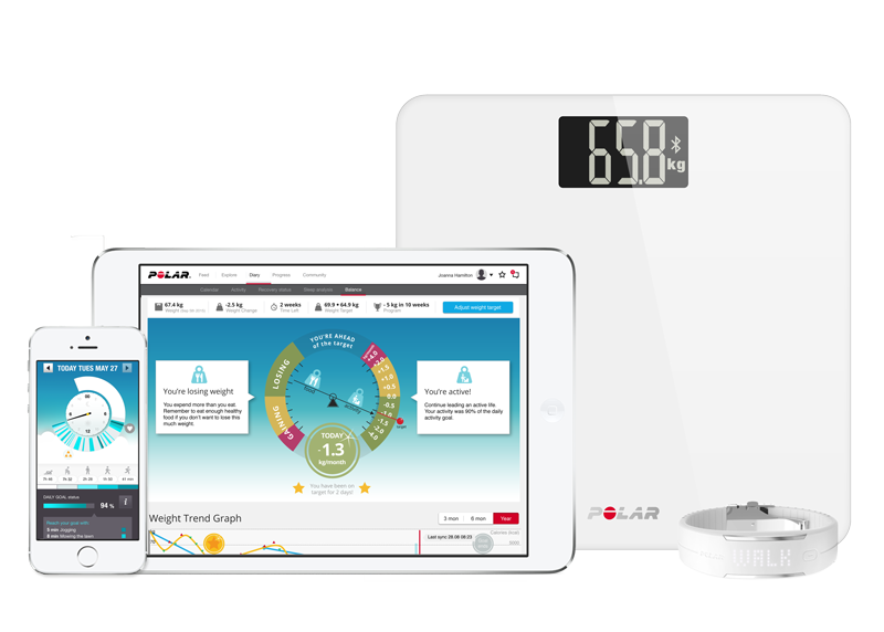 Polar Balance Fitnesswaage schwarz