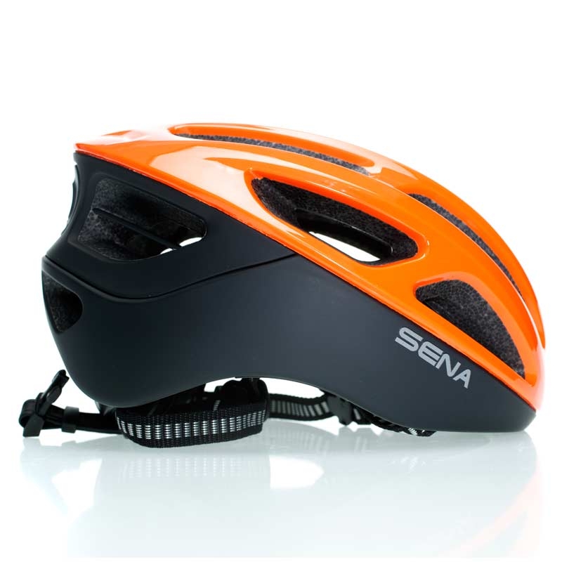 Sena R1 electric tangerine Größe L smarter Fahrradhelm