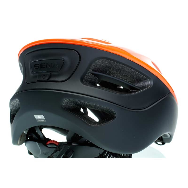 Sena R1 electric tangerine Größe S smarter Fahrradhelm