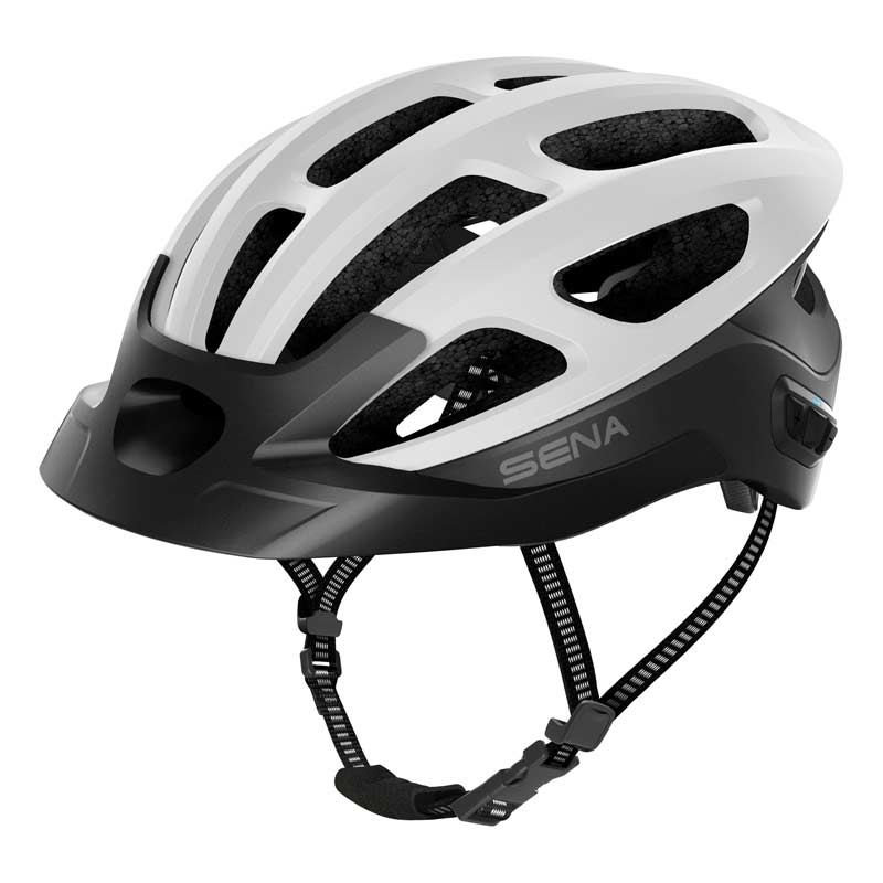 Sena R1 EVO matt white Größe S smarter Fahrradhelm