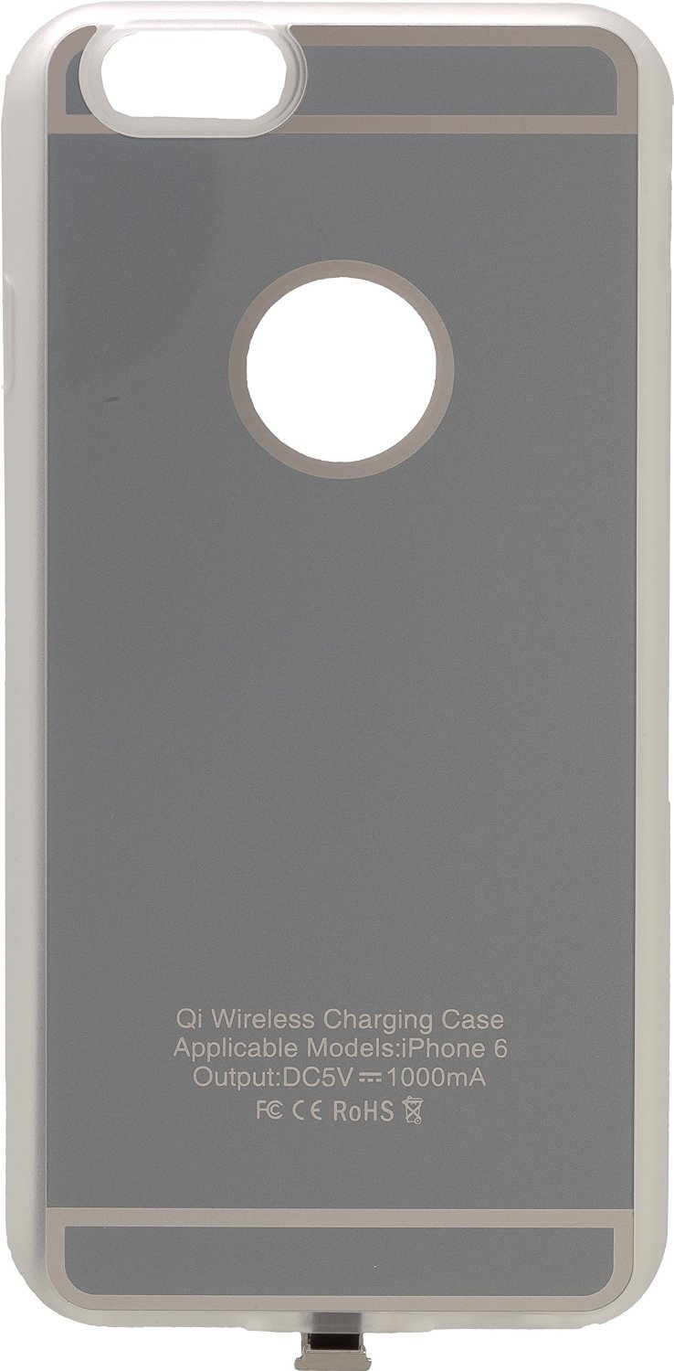 Peter Jäckel Qi Wireless Charger Cover Power für Apple iPhone 6 Plus Dark Grey