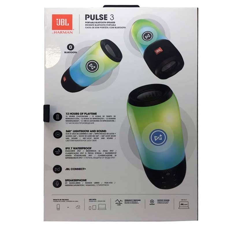 JBL Pulse 3 Tragbarer Bluetooth-Lautsprecher schwarz