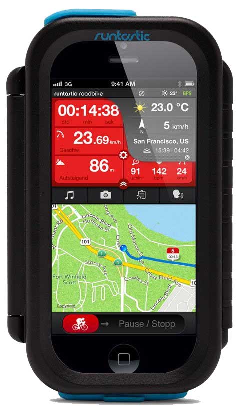 Runtastic Fahrradhalterung Bike Case für Android Smartphones