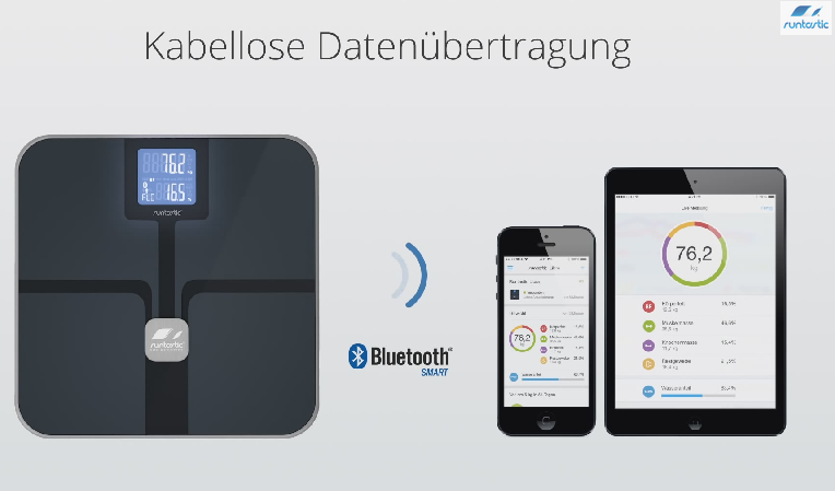 Runtastic Libra Bluetooth Personenwaage schwarz