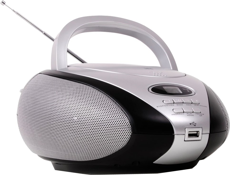 SEG BB 1320 Boombox MP3-CD USB AUX UKW Batteriebetrieb