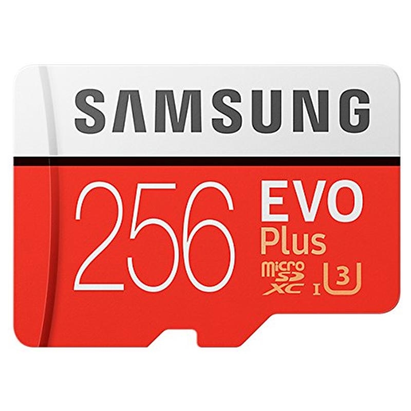 Samsung EVO+ 256GB microSDXC Card 2017 100MB/s + Adapter