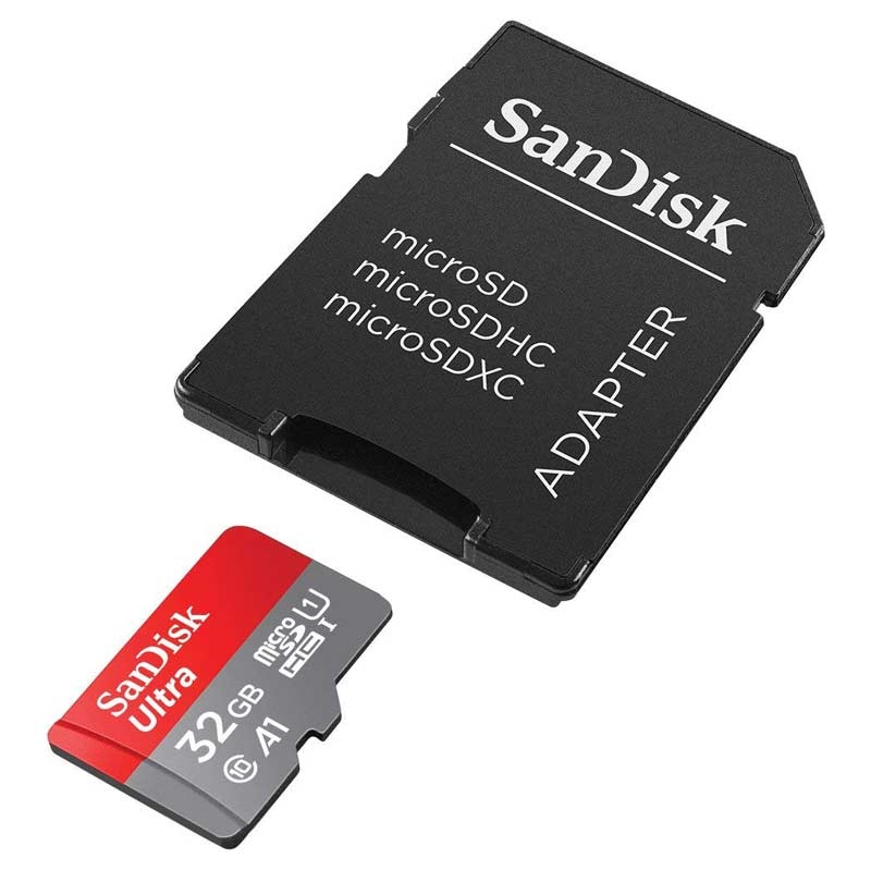 SanDisk Ultra 32GB microSDHC Speicherkarte + Adapter