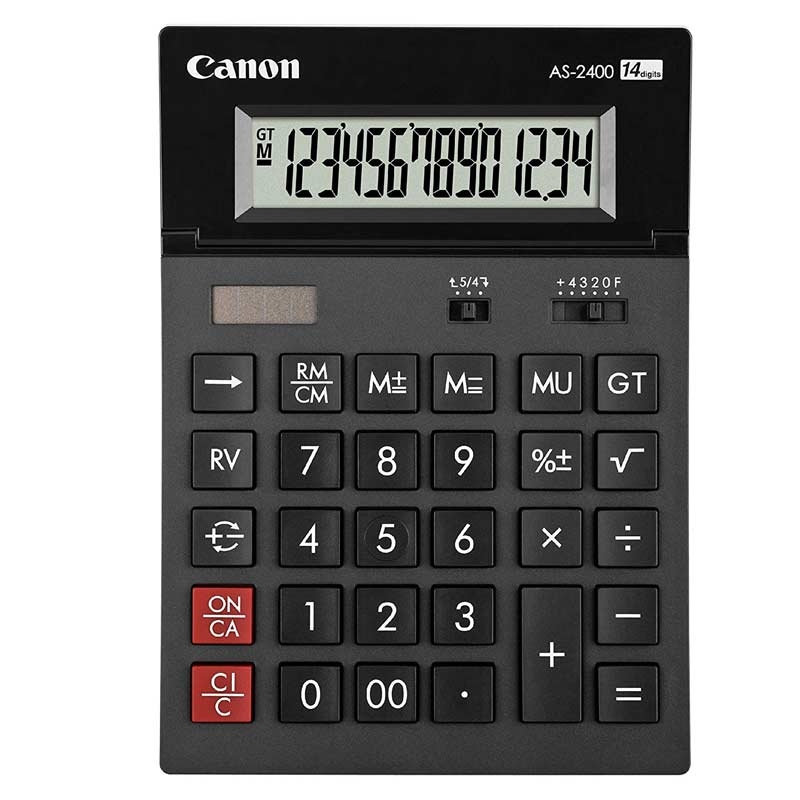 Canon AS-2400 Taschenrechner (Display klappbar) schwarz