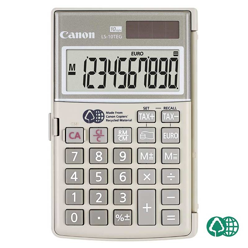 Canon LS-10TEG Taschenrechner hellgrau