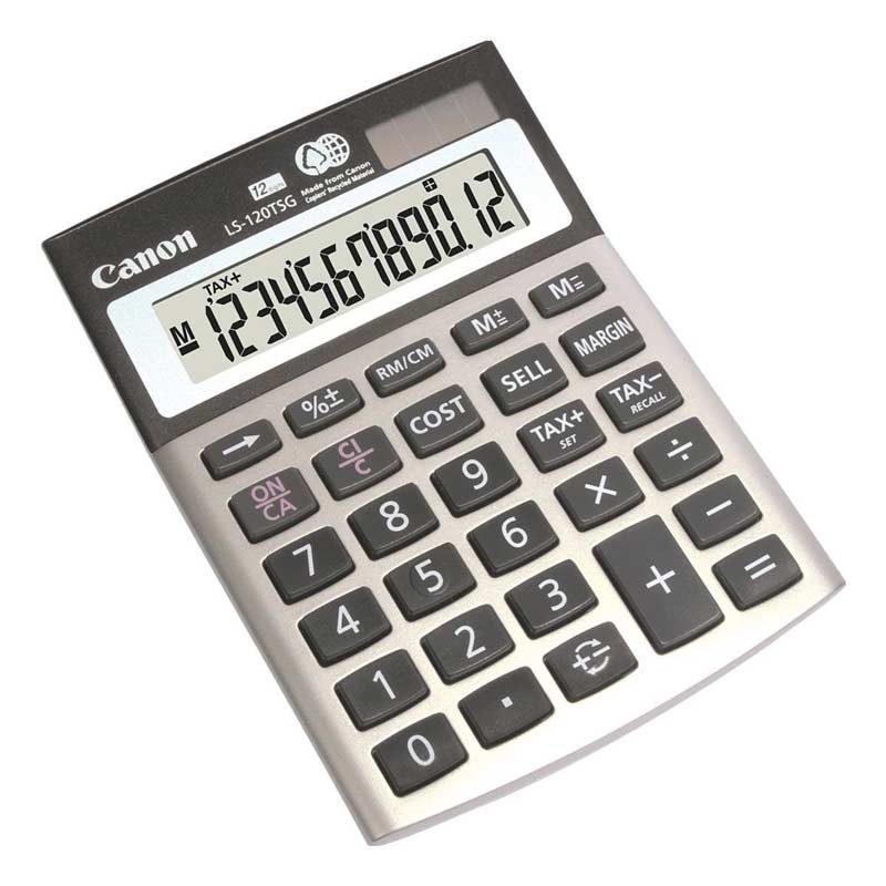 Canon LS-120TSG Umwelt Taschenrechner grau/gold