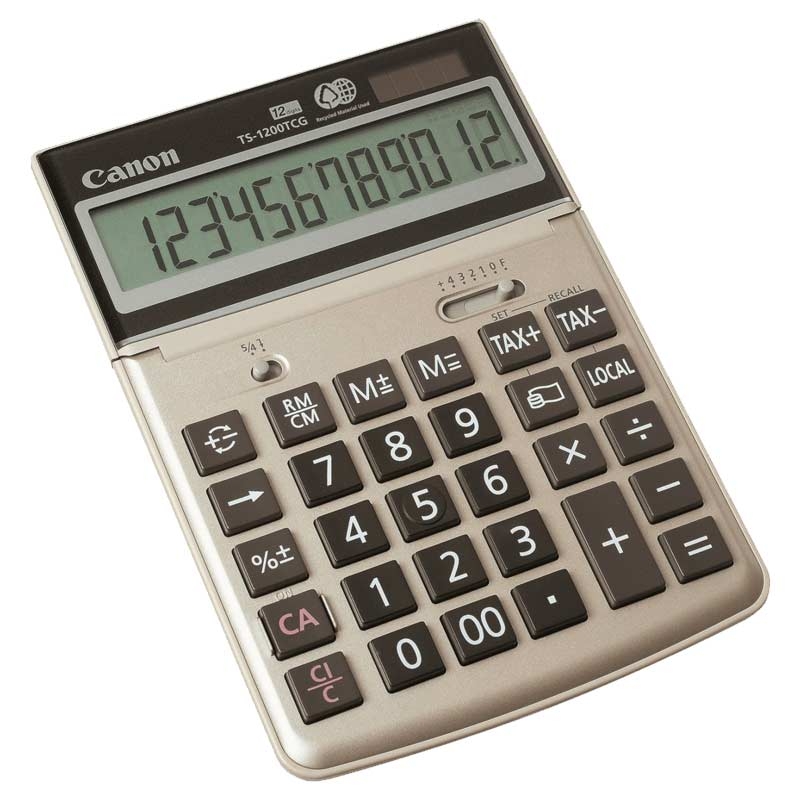 Canon TS-1200TCG Umwelt Taschenrechner grau/gold