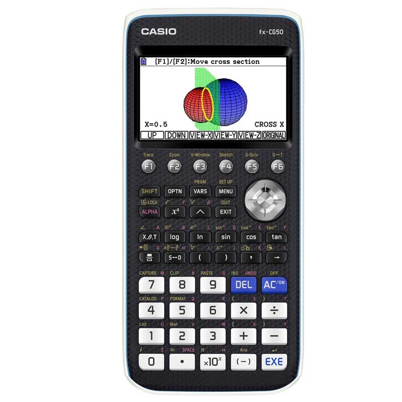 Casio FX-CG50 Grafikrechner mit Farbdisplay Komplexe Funktionen Schwarz