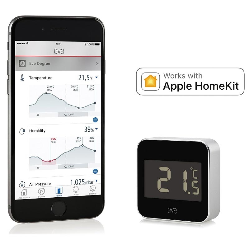 Elgato Eve Degree Temperatur- und Luftfeuchtigkeits-Monitor für Apple HomeKit