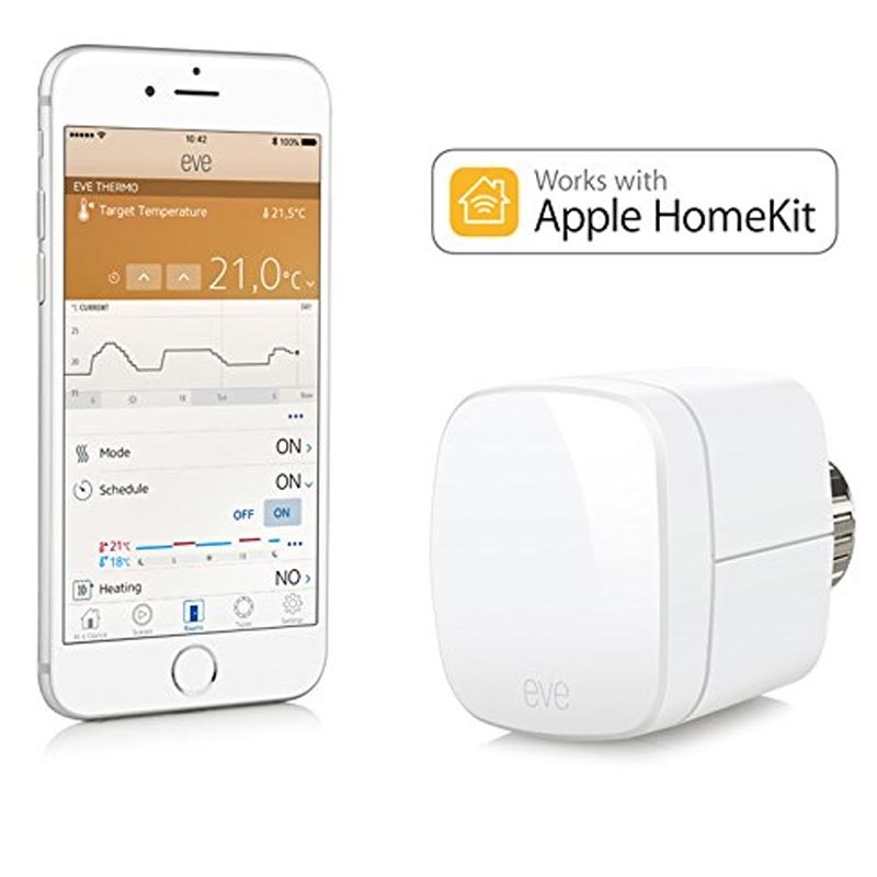 Elgato Eve Thermo - Heizkörperthermostat mit Apple HomeKit-Unterstützung,