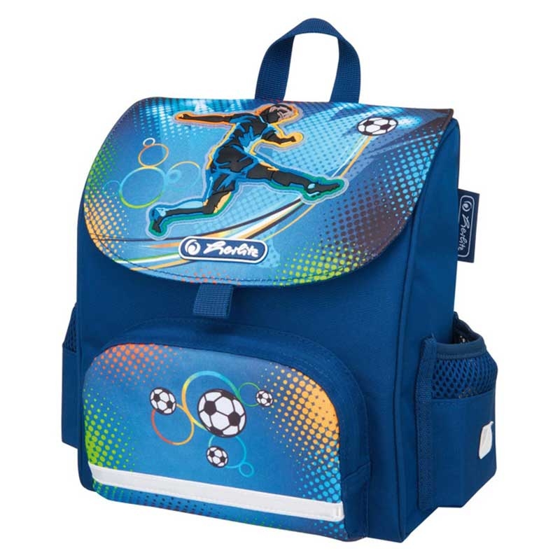 Herlitz Mini Soft Bag Vorschulranzen, Kinder Rucksack 4 Liter Fußball