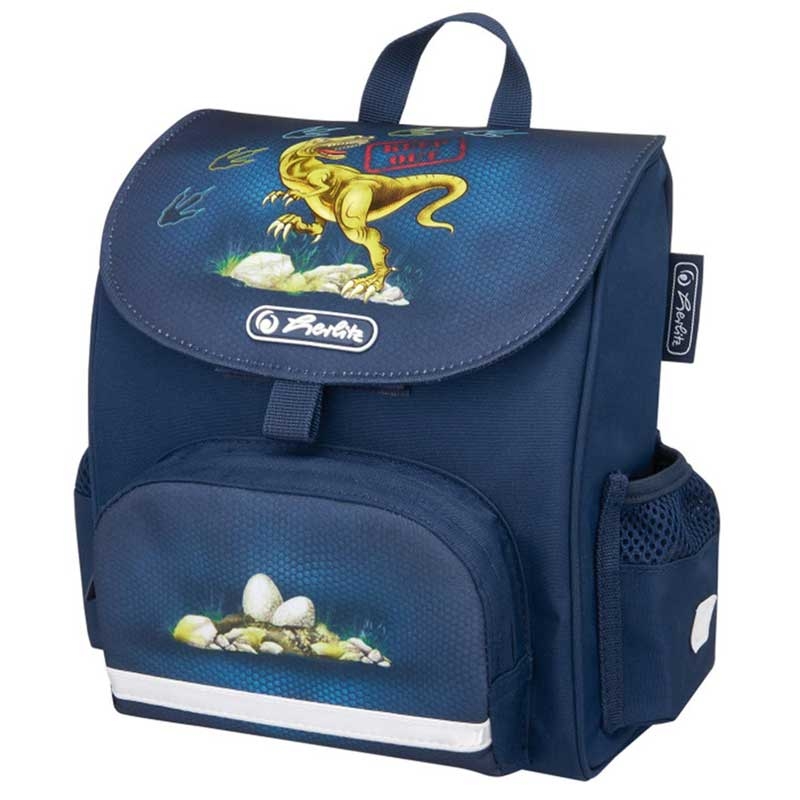 Herlitz Mini Soft Bag Vorschulranzen, Kinder Rucksack 4 Liter Dinosaurier