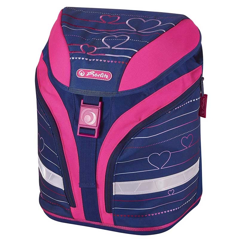 Herlitz Motion Plus Schulrucksack, Grundschulranzen 18 Liter Heartbeat