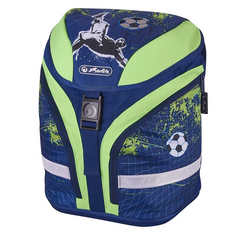 Herlitz Motion Plus Schulrucksack, Grundschulranzen 18 Liter Fußball