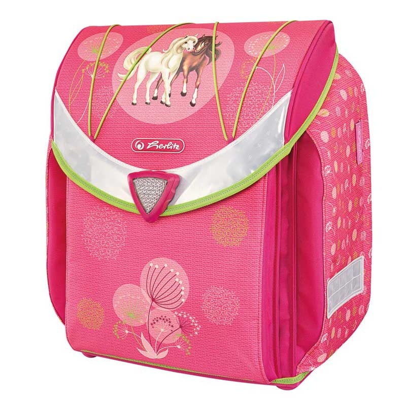 Herlitz Flexi Plus Schulranzen, Grundschulranzen 18 Liter Spring Horses