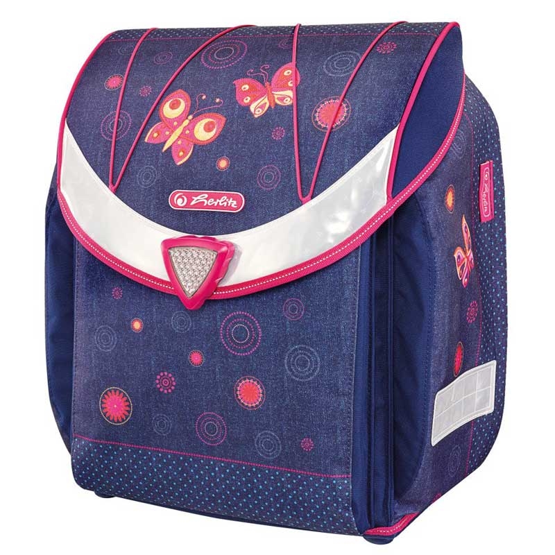 Herlitz Flexi Plus Schulranzen, Grundschulranzen 18 Liter Butterfly Dreams