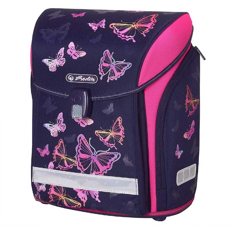 Herlitz Midi Plus Schulranzen, Grundschulranzen 16 Liter Butterfly