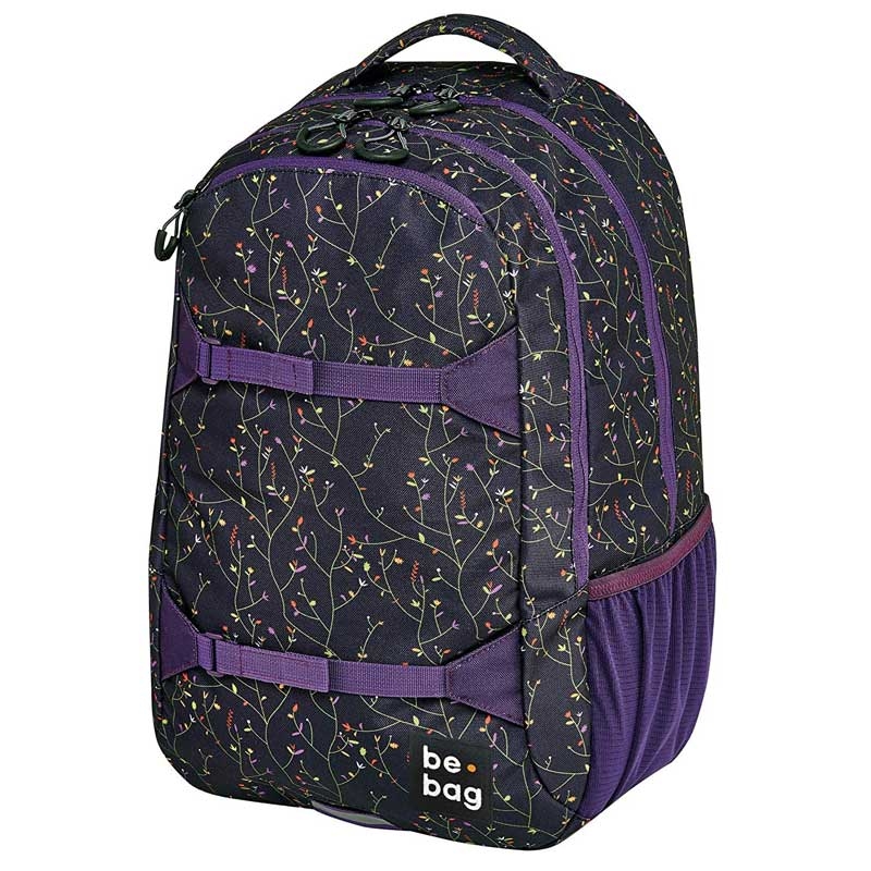 Herlitz be.bag Rucksack be.explorer, 45cm, 27 Liter, flower wall