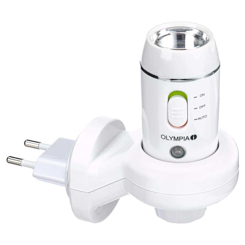 Olympia NL 300 Nachtlicht (mit Taschenlampe) Akku/Batterie weiß