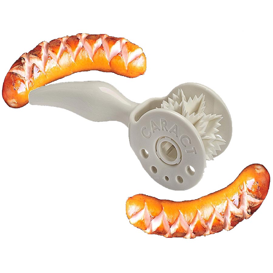 Caract Schneidroller - Grillzubehör zum Einschneiden für Grill- und Bratwürste Ausstellungsgerät