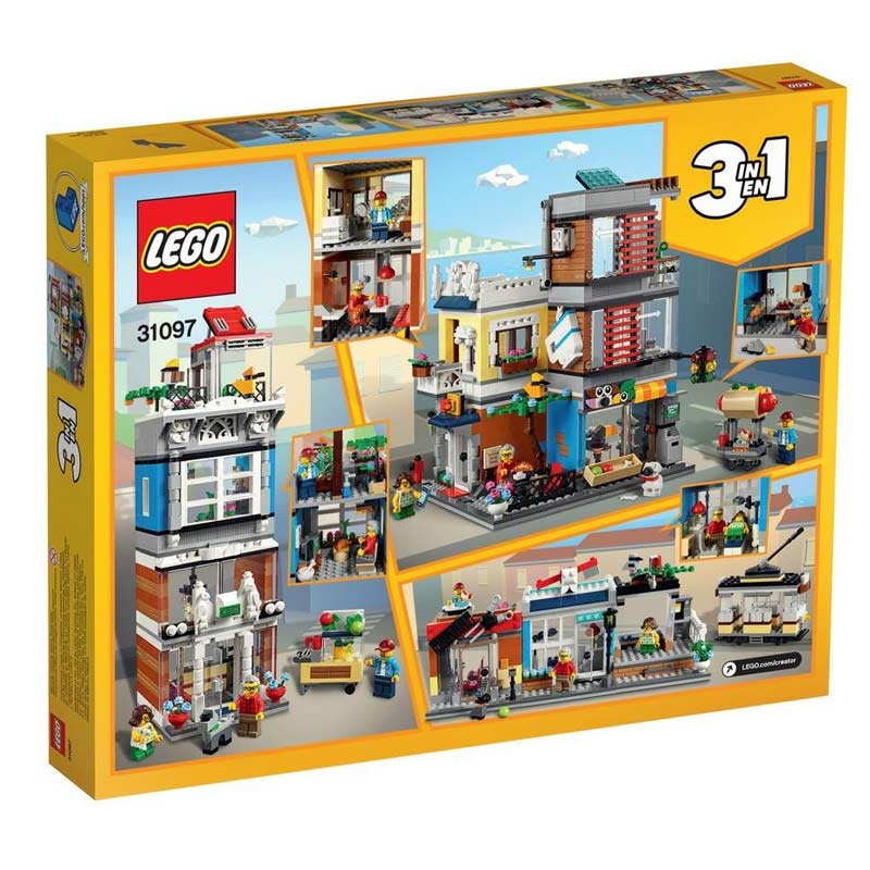LEGO Creator 31097 Stadthaus mit Zoohandlung & Café