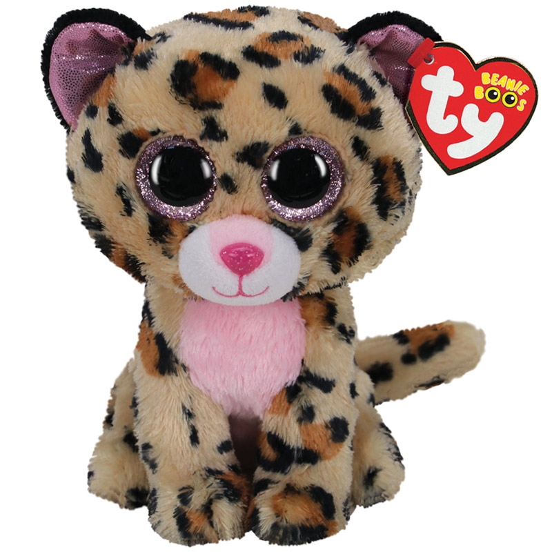 TY Beanie Boos Livvie Leopard Kuscheltier 15cm Stofftier Plüschtier