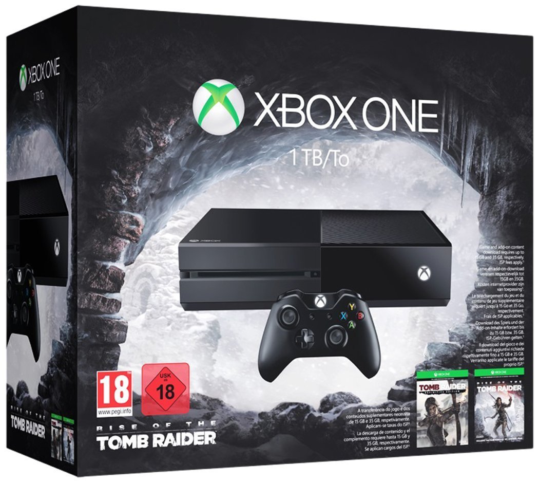 Xbox One 1TB  - Bundle inkl. Rise of the Tomb Raider und Tomb Raider