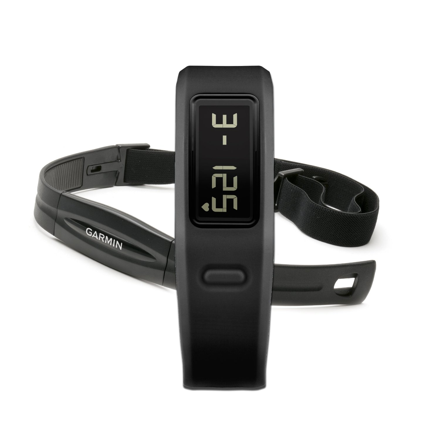 Garmin vivofit Fitnessarmband + Herzfrequenzbrustgurt schwarz