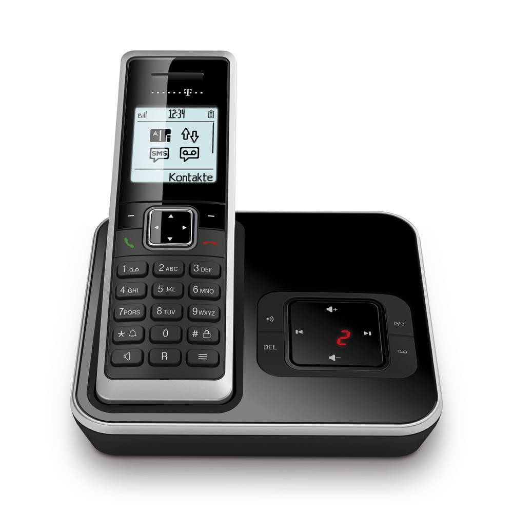 TELEKOM Sinus A 206 schwarz Schnurlostelefon