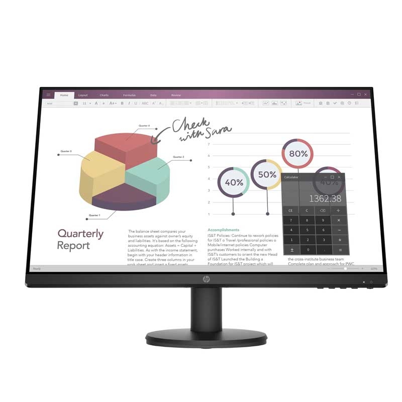 HP P24v G4 - P-Series 60,5 cm (23,8 Zoll) LED-Monitor