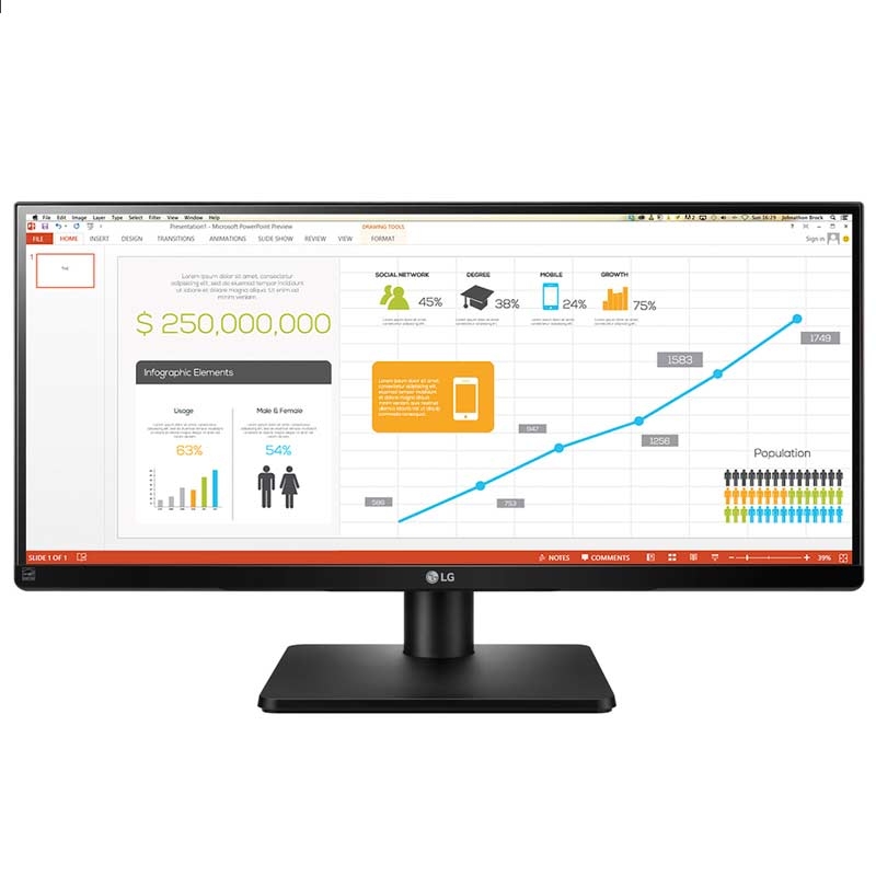 LG 29UB67-B 73,66cm (29 Zoll) Monitor schwarz