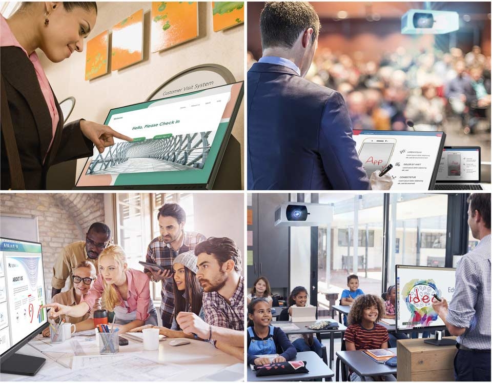 ViewSonic TD2455 59,9 cm (24 Zoll) Full-HD Touch Monitor