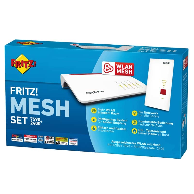 AVM FRITZ! Mesh Set Box 7590 + WLAN Repeater 2400