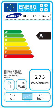 Samsung UE75JU7090TXZG 189 cm (75 Zoll) LED-4K-TV (Premium-Modell)
