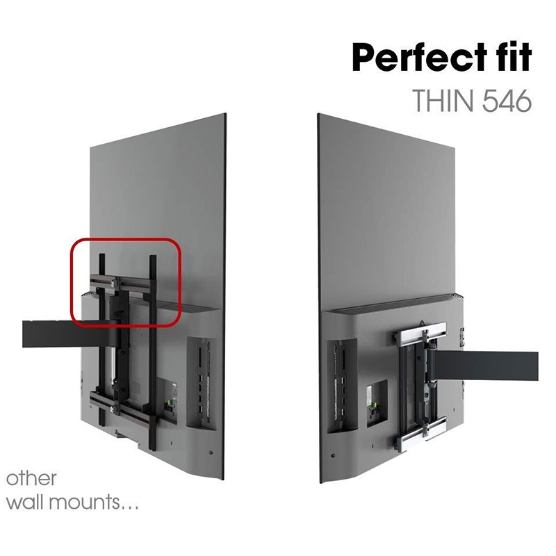 Vogel's THIN 546 OLED TV-Wandhalterung für 102-165 cm (40-65 Zoll) Fernseher schwarz