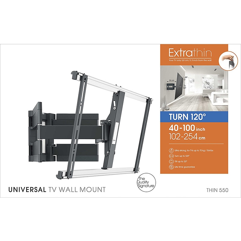 Vogel's THIN 550 TV-Wandhalterung für 102-254 cm (40-100 Zoll) Fernseher (2.Wahl)